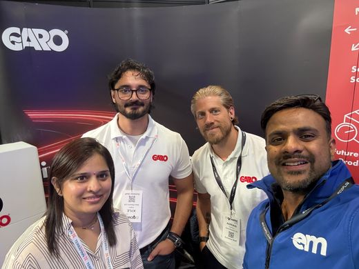 Group photo at the GARO stand at EV Charge Live